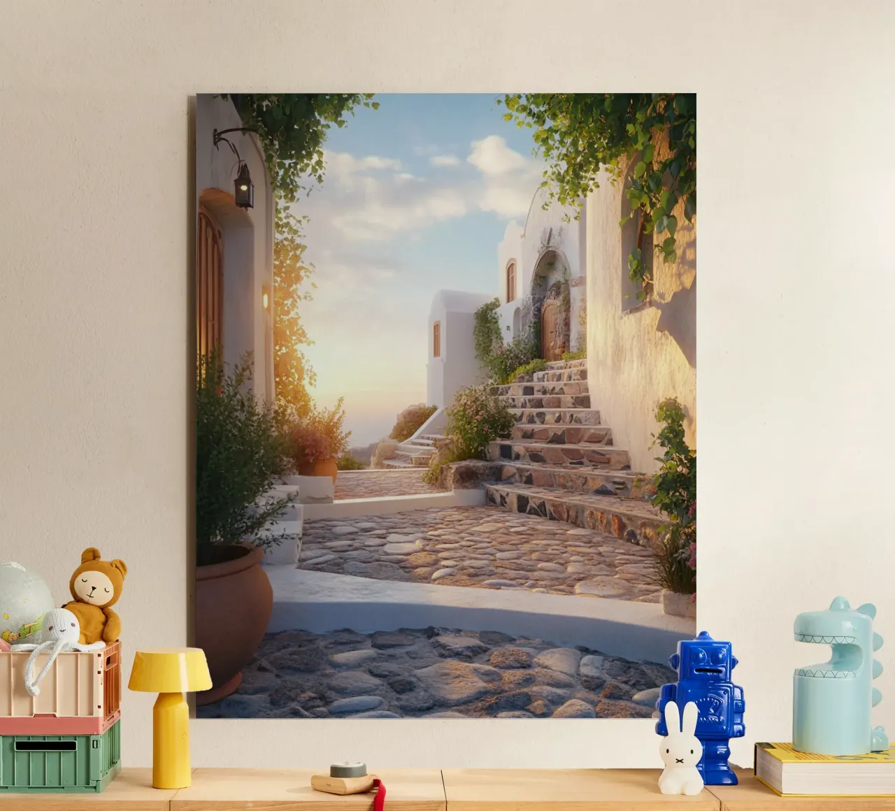 Vibrazioni di Santorini alluminio dibond da PhotoVibe Decor