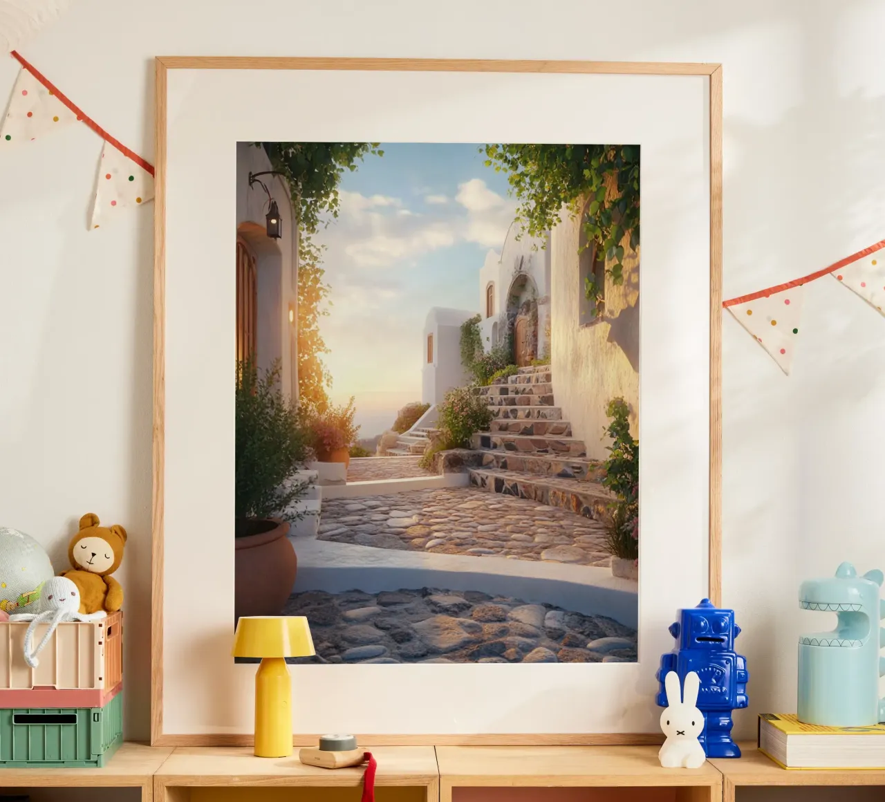 Vibrazioni di Santorini carta hahnemühle da PhotoVibe Decor
