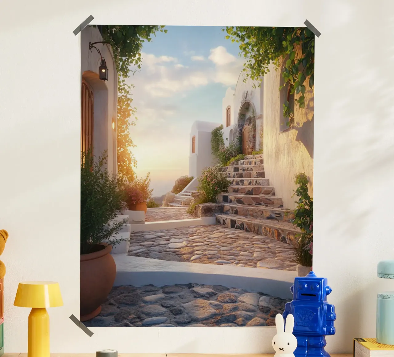 Vibrazioni di Santorini carta hahnemühle da PhotoVibe Decor