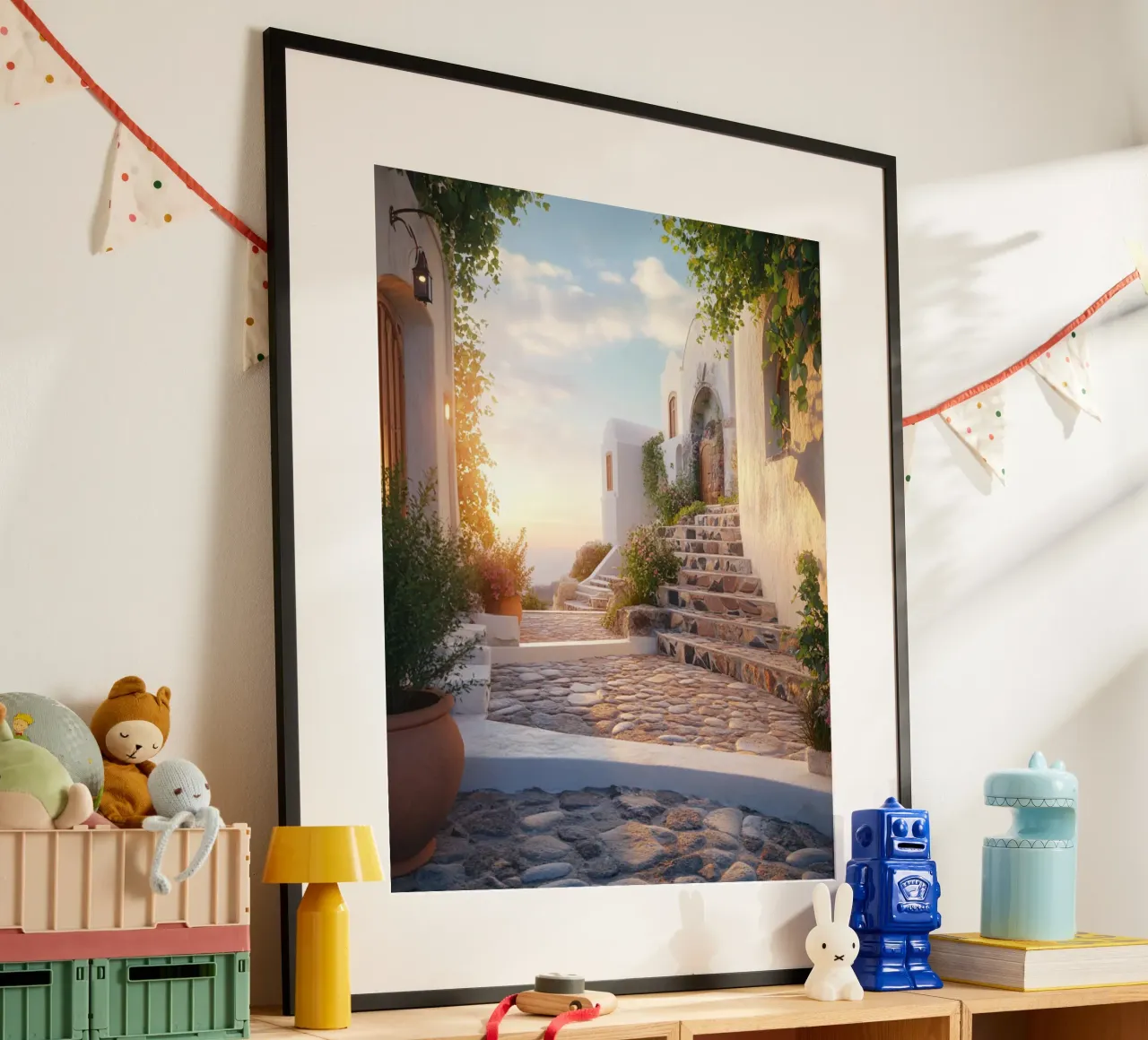 Vibrazioni di Santorini carta hahnemühle da PhotoVibe Decor