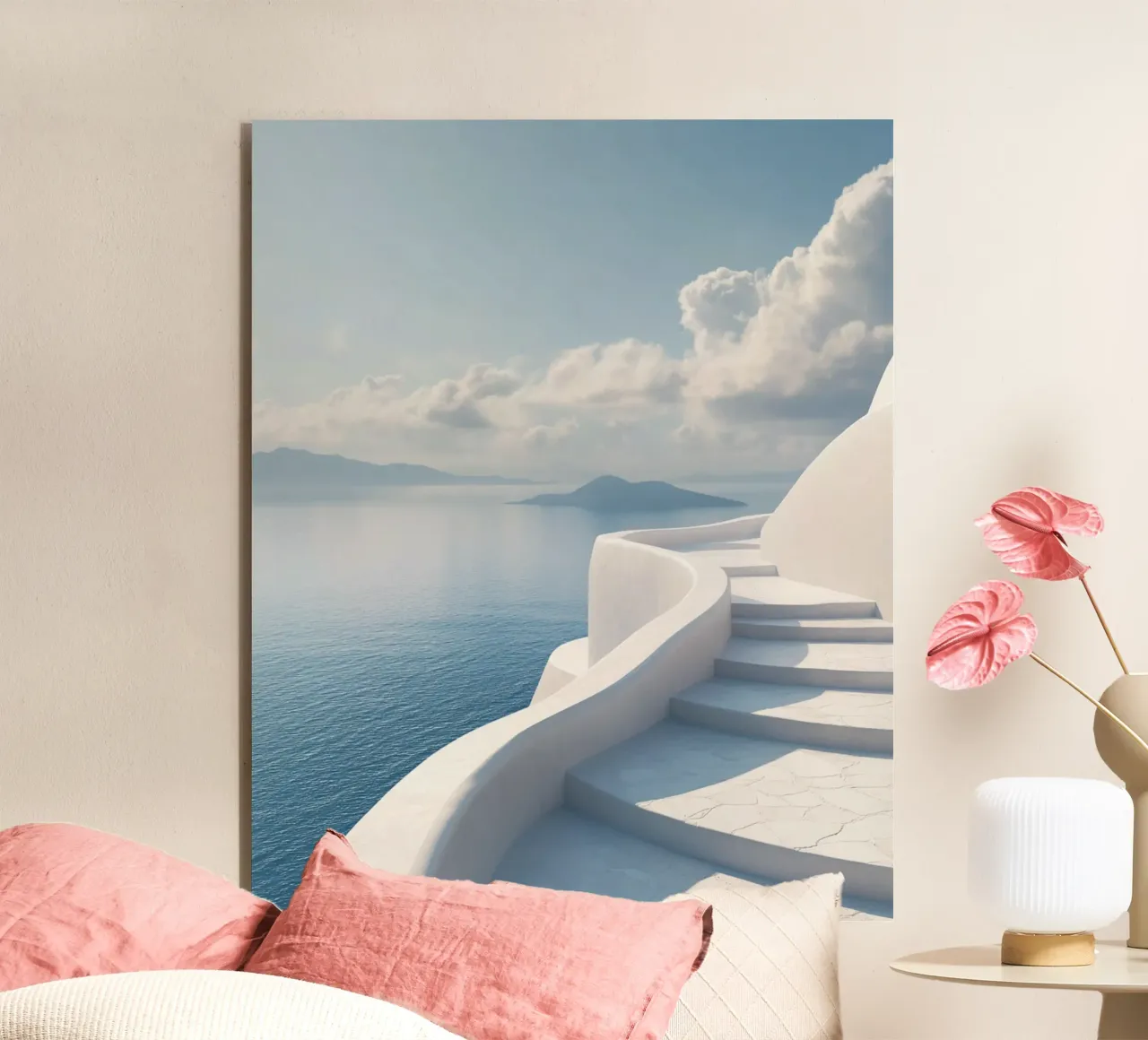 Vibrazioni di Santorini alluminio dibond da PhotoVibe Decor