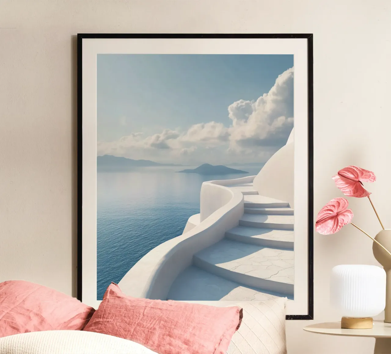 Santorini vibes hahnemühle by PhotoVibe Decor