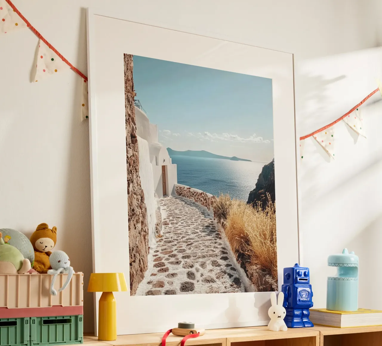 Vibrazioni di Santorini carta hahnemühle da PhotoVibe Decor