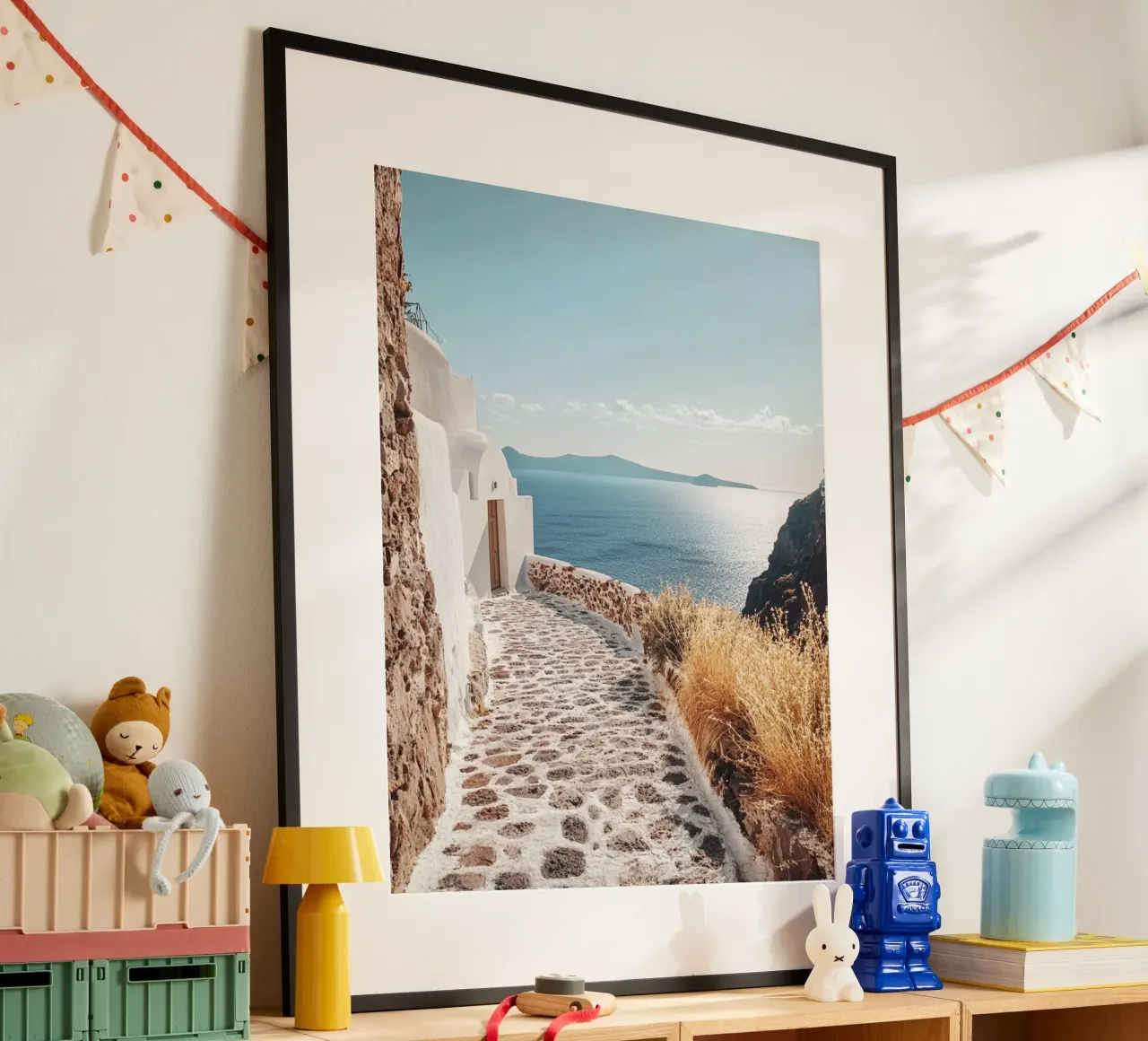 Vibrazioni di Santorini carta hahnemühle da PhotoVibe Decor
