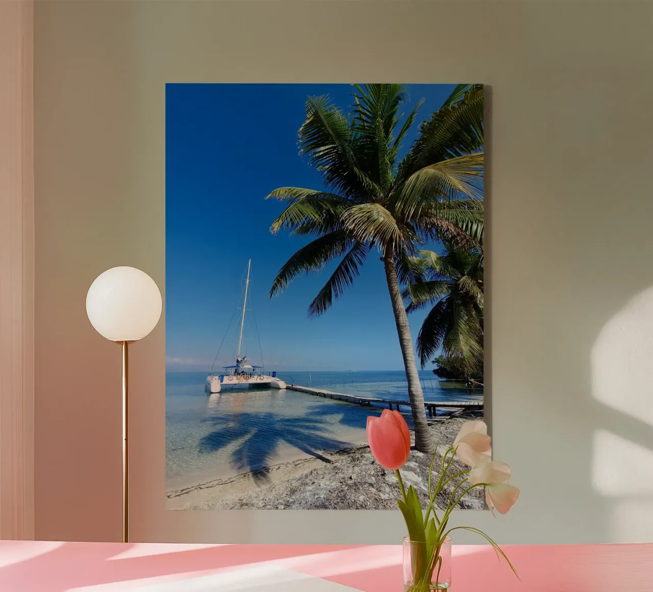 Island in the Caribbean, Cuba, motif 1 canvas with Floater frame by ZAMART - Fotografie