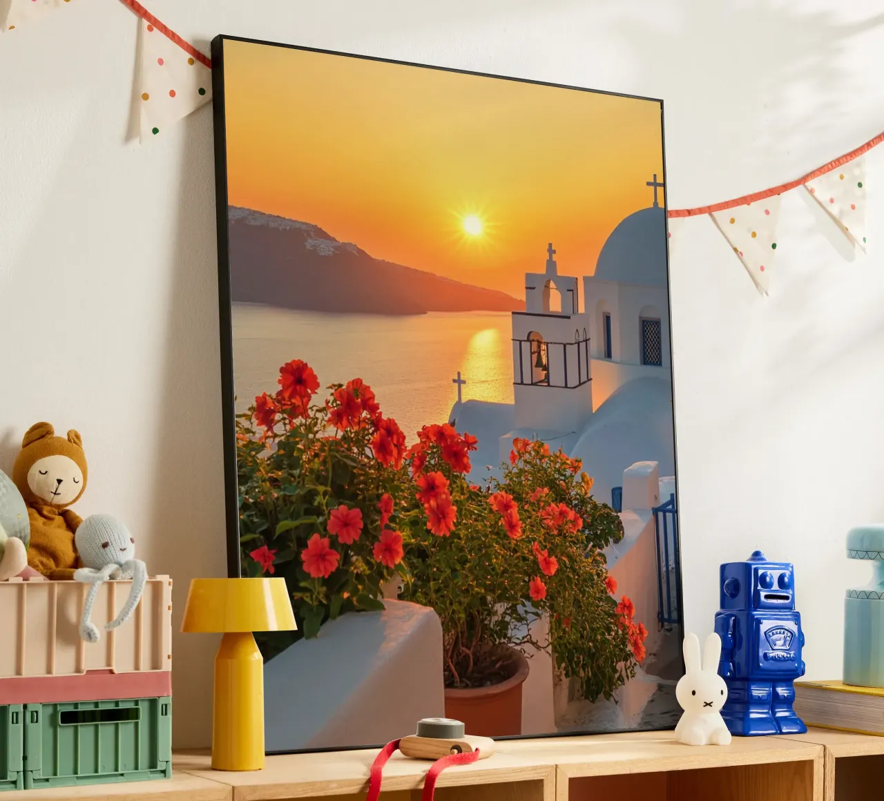 Vibrazioni di Santorini alluminio dibond da PhotoVibe Decor