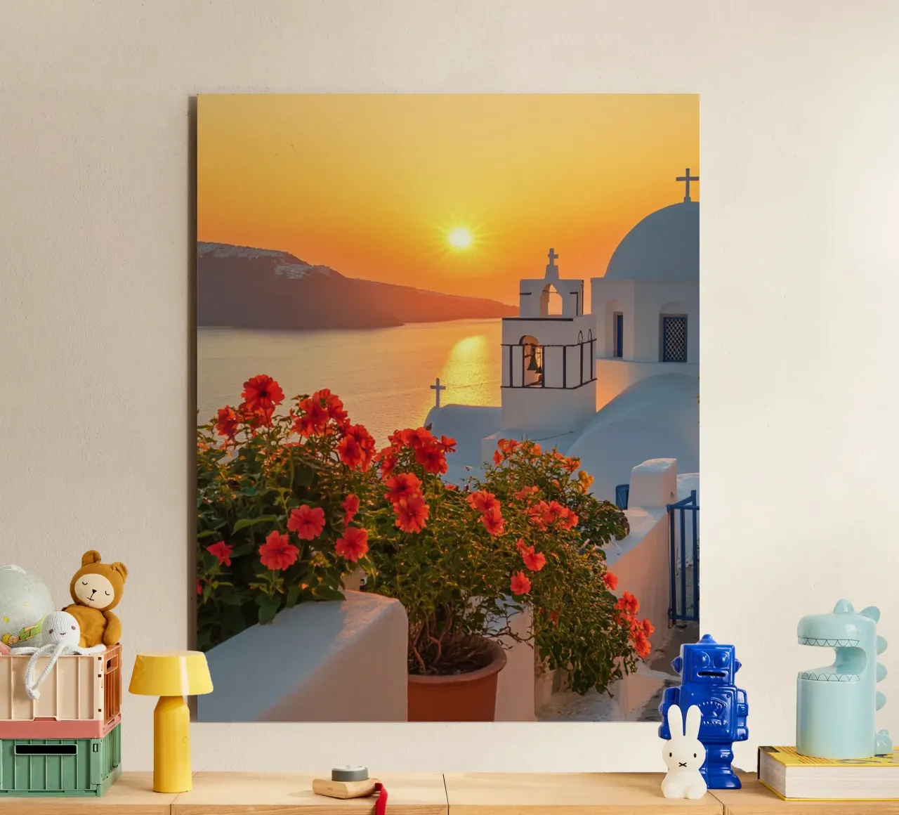 Vibrazioni di Santorini alluminio dibond da PhotoVibe Decor