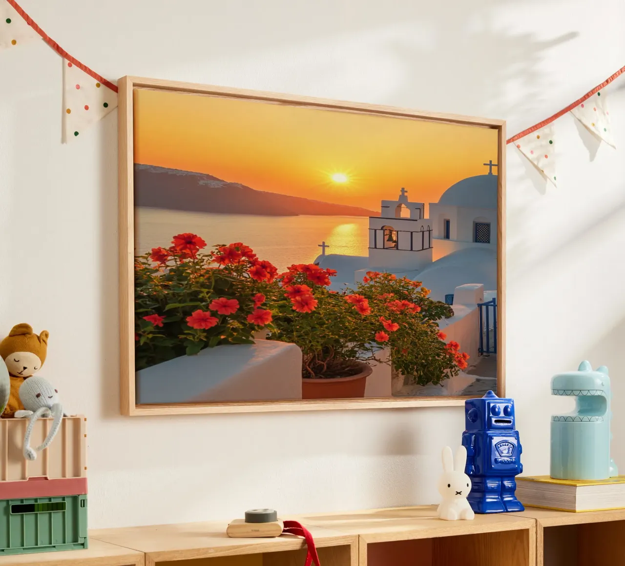 Vibrazioni di Santorini tela da PhotoVibe Decor