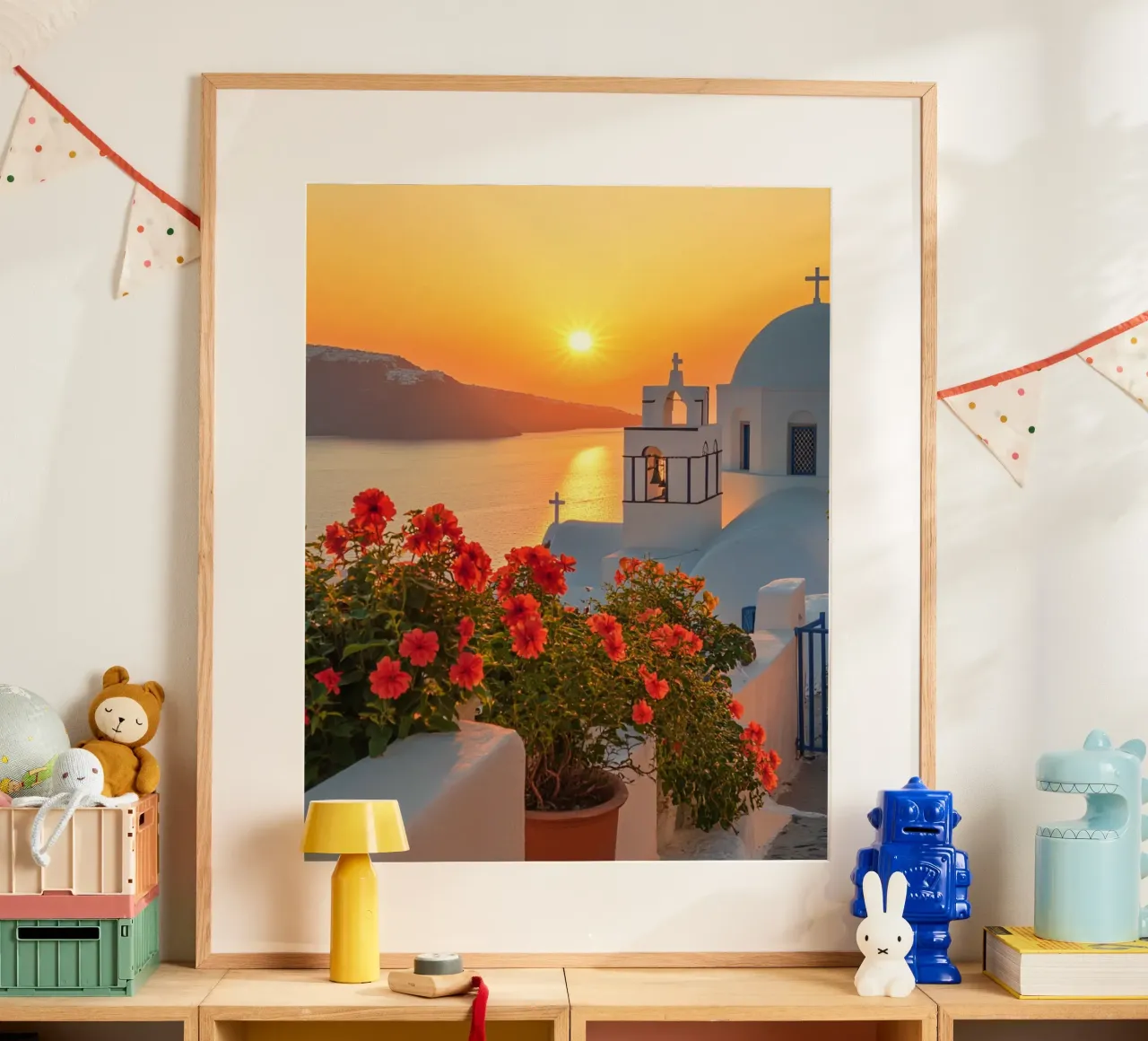 Santorini-Vibes Hahnemühle von PhotoVibe Decor