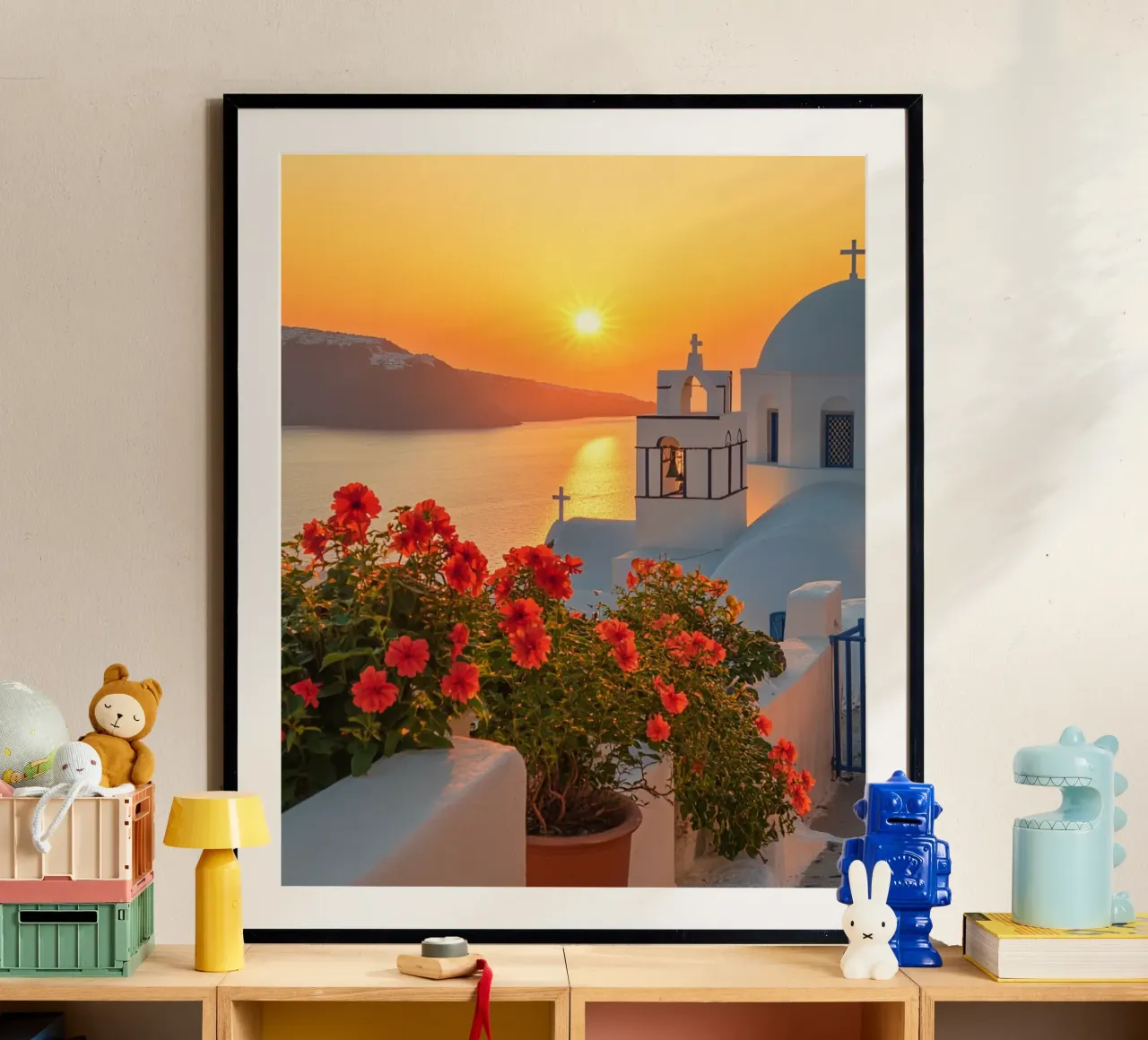 Santorini-Vibes Hahnemühle von PhotoVibe Decor