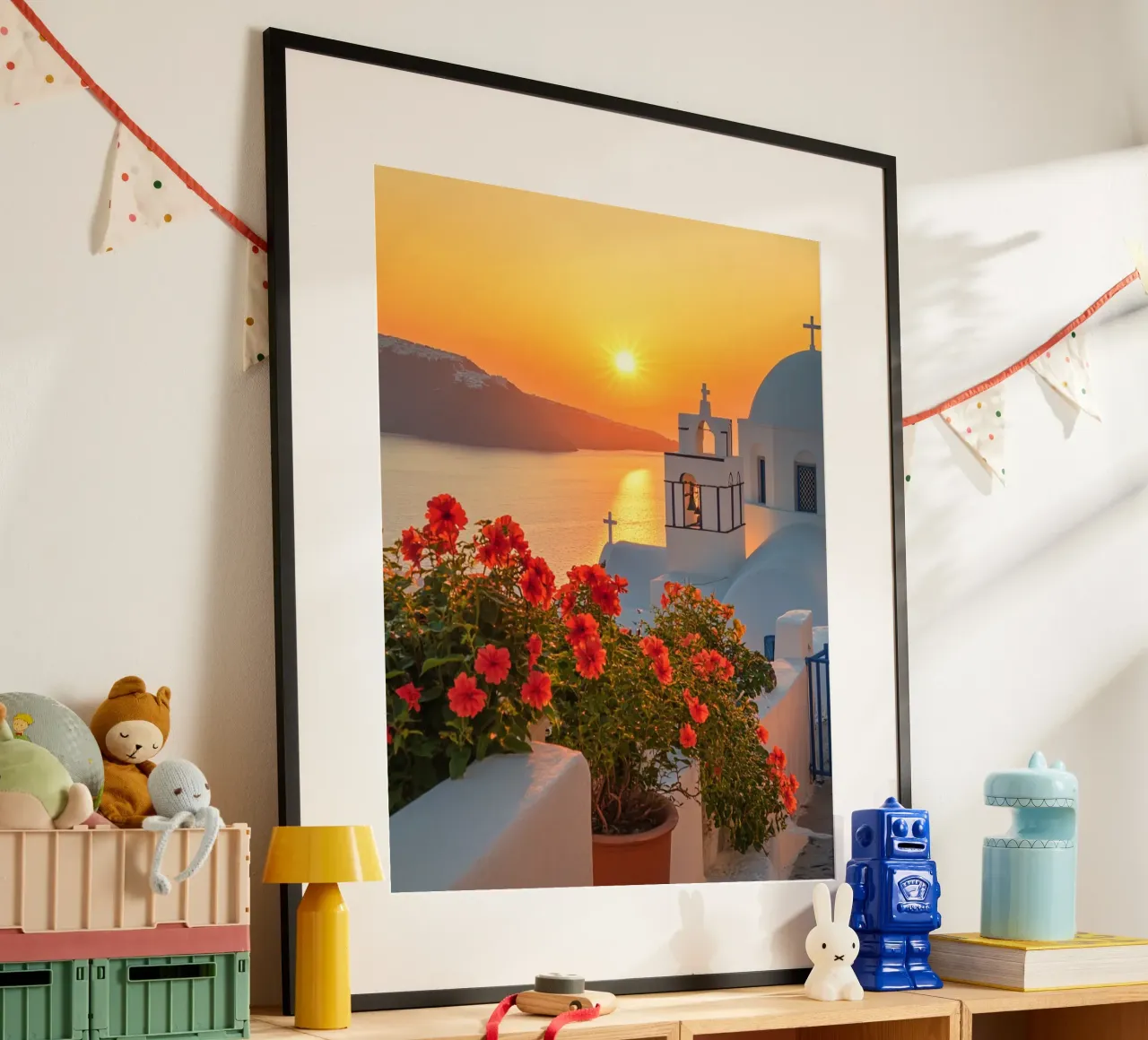 Santorini-Vibes Hahnemühle von PhotoVibe Decor