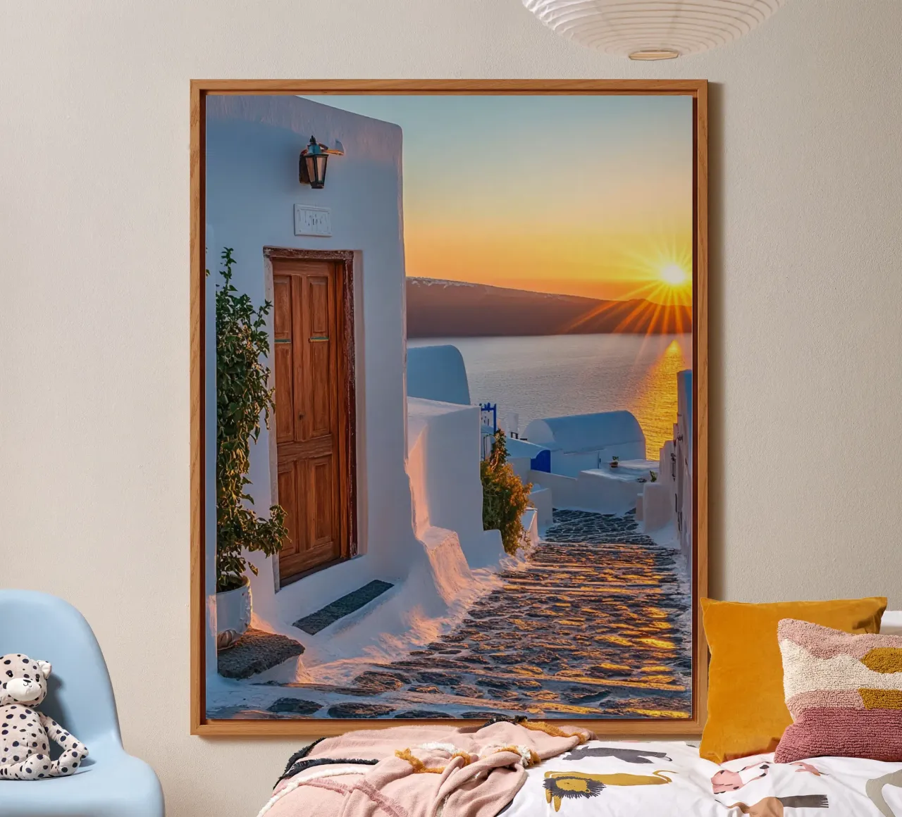 Vibraciones de Santorini aluminio dibond de PhotoVibe Decor