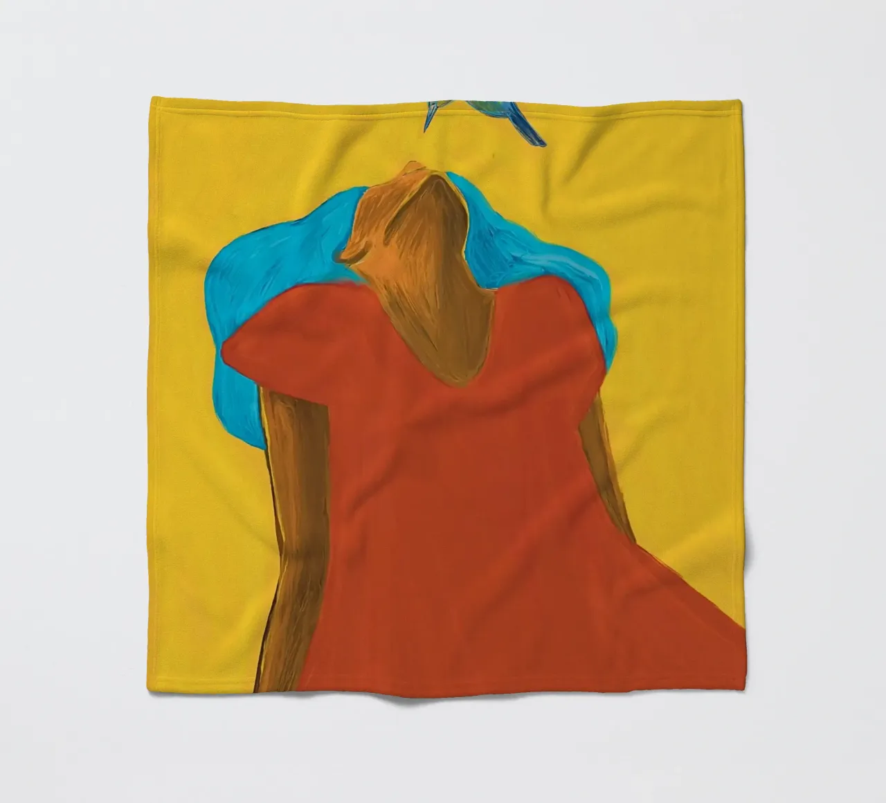 The hummingbird coperta in pile da tainah negreiros