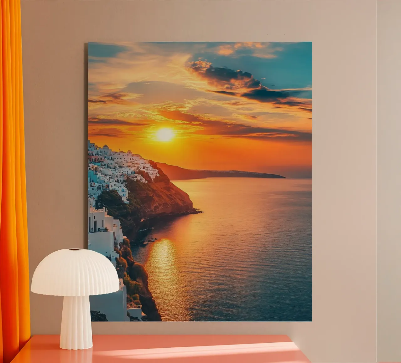 Vibrazioni di Santorini alluminio dibond da PhotoVibe Decor