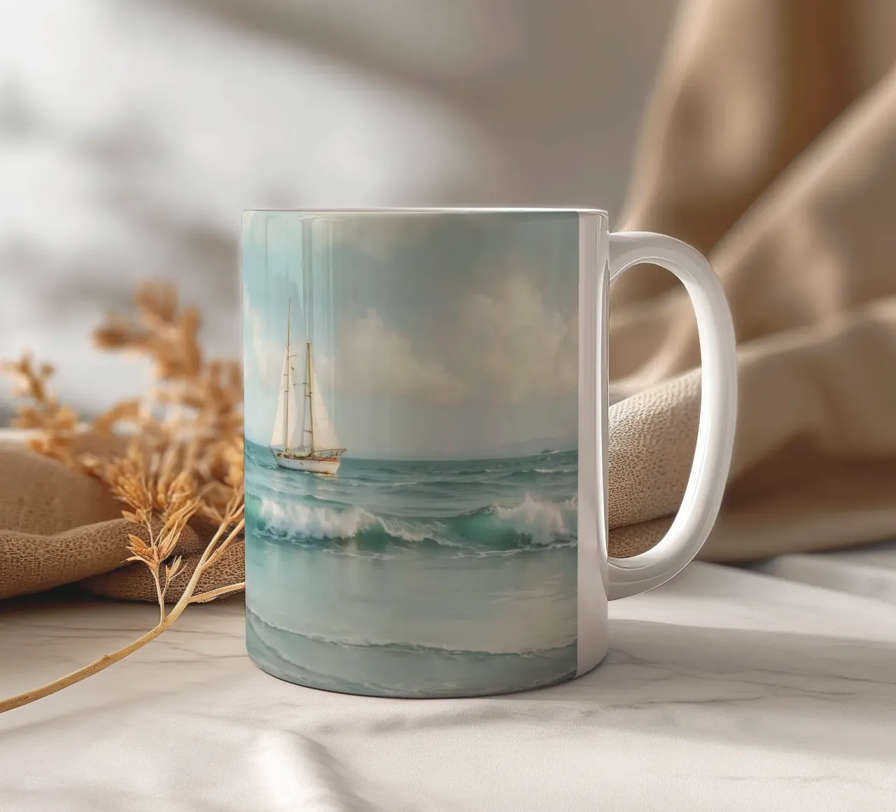 Sea Side Story No 02 tazza in ceramica da treechild
