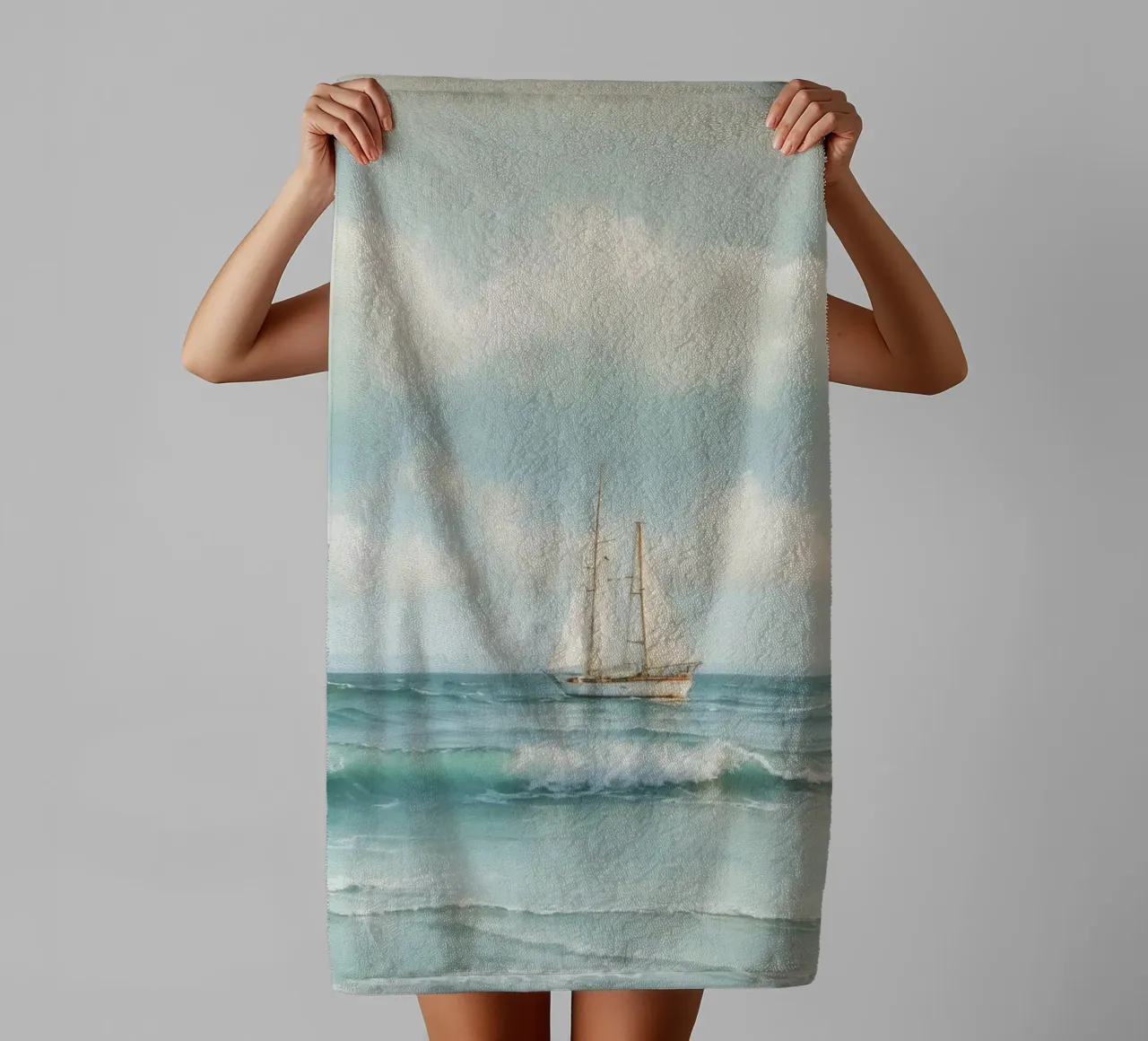 Sea Side Story No 02 asciugamano da bagno da treechild