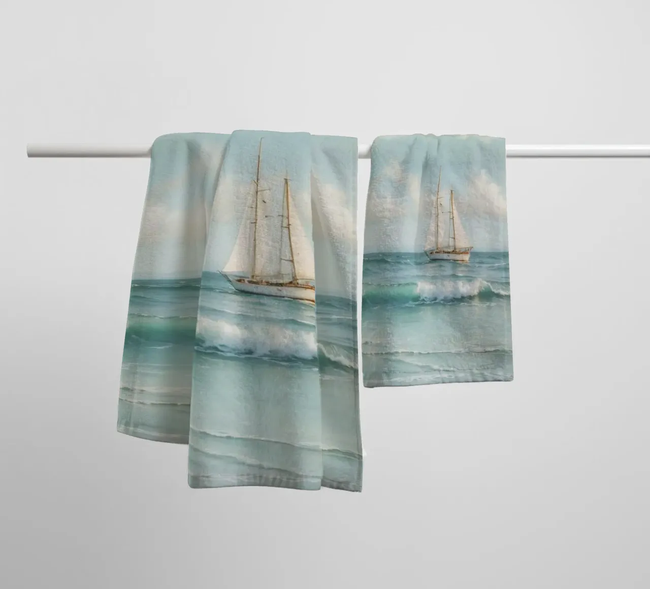 Sea Side Story No 02 asciugamano da bagno da treechild