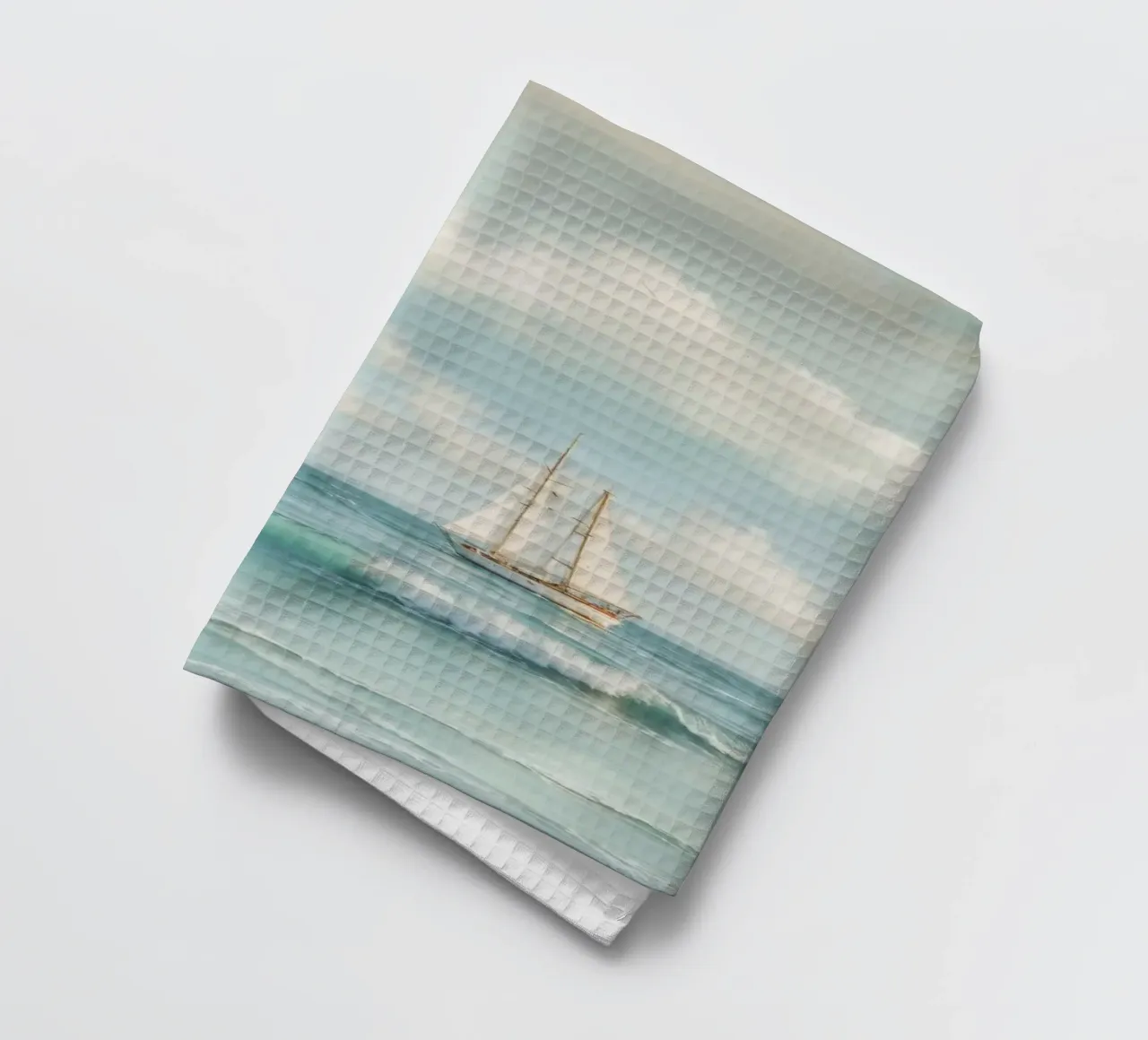 Sea Side Story No 02 canovaccio da cucina da treechild
