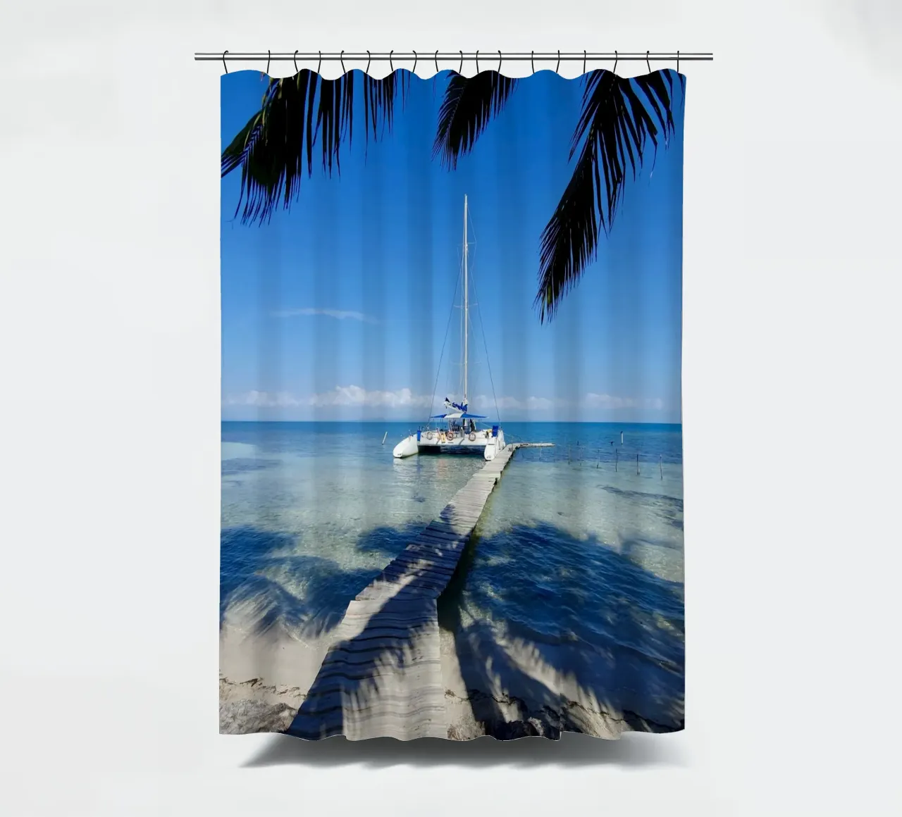 Island in the Caribbean, Cuba, motif 2 shower curtain by ZAMART - Fotografie