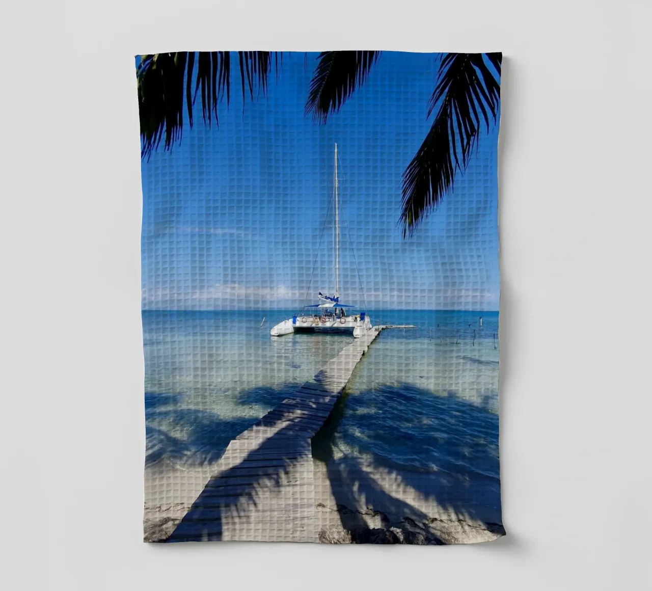 Île des Caraïbes, Cuba, motif 2 torchon de ZAMART - Fotografie