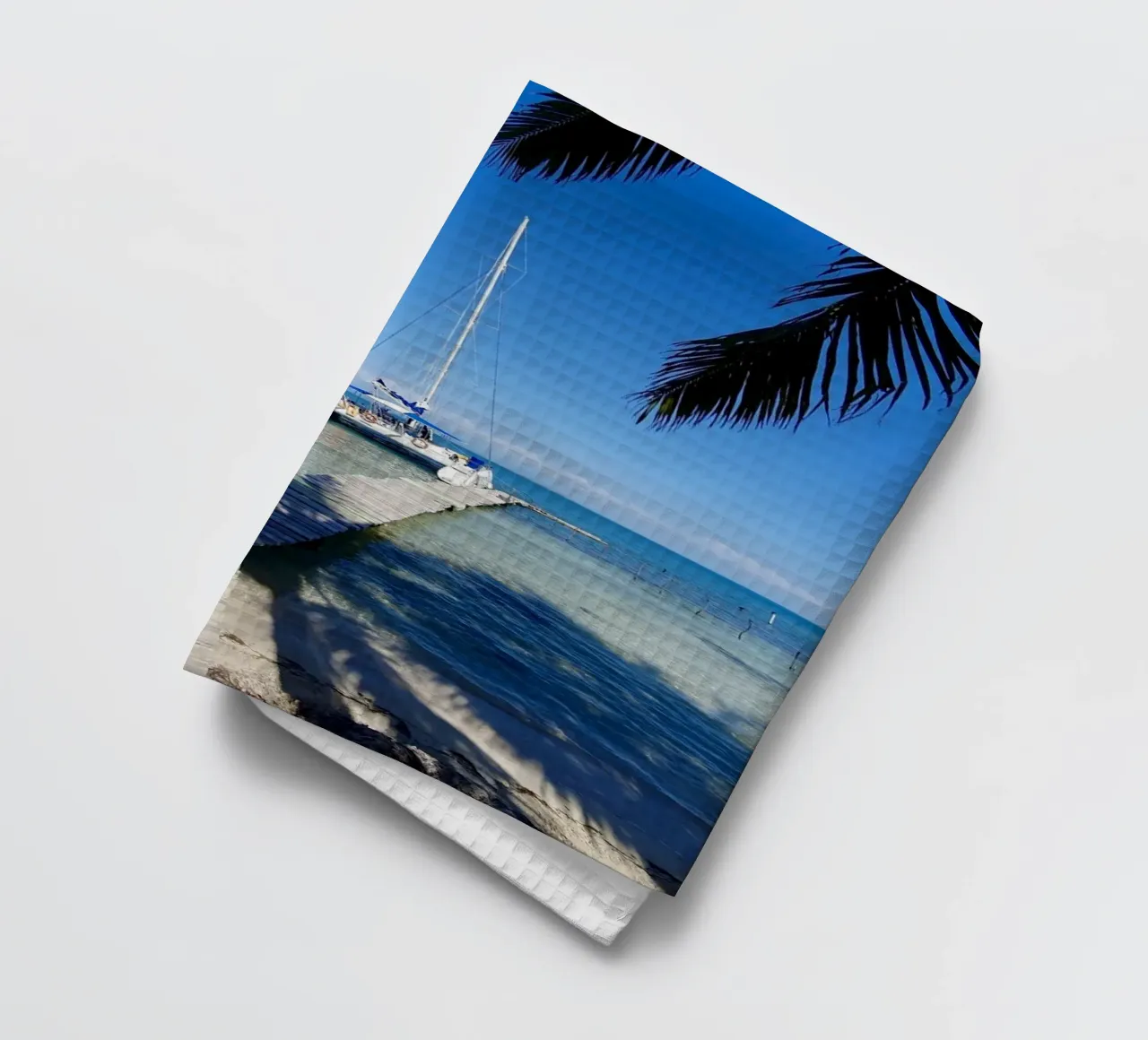 Île des Caraïbes, Cuba, motif 2 torchon de ZAMART - Fotografie