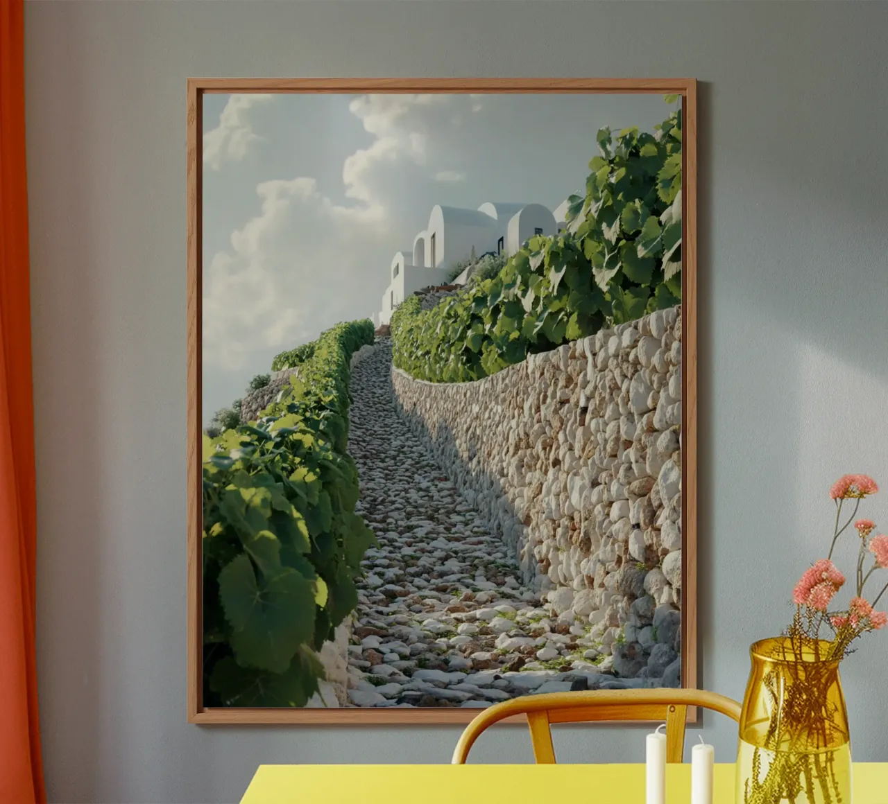 Vibrazioni di Santorini alluminio dibond da PhotoVibe Decor