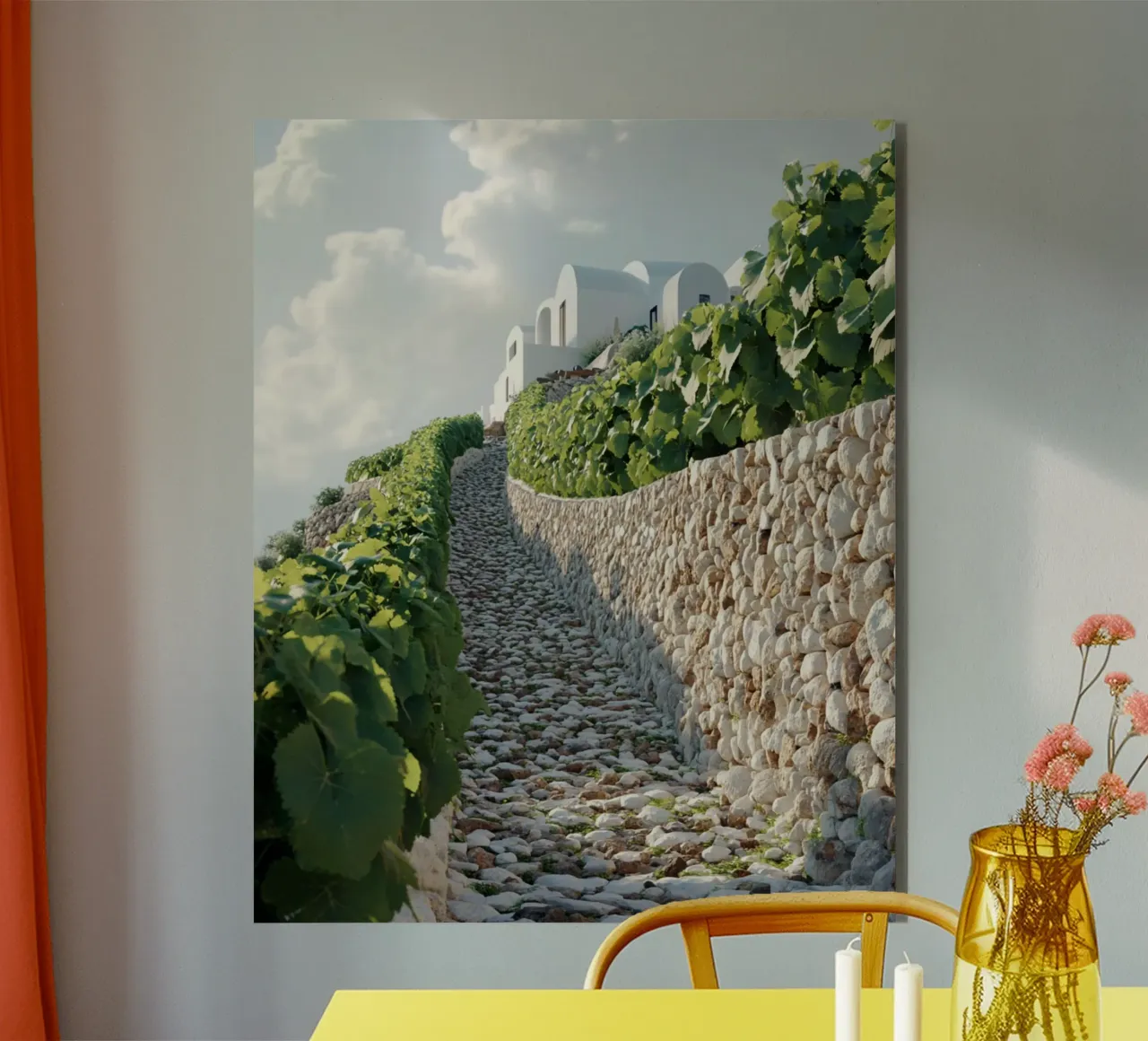 Vibrazioni di Santorini alluminio dibond da PhotoVibe Decor