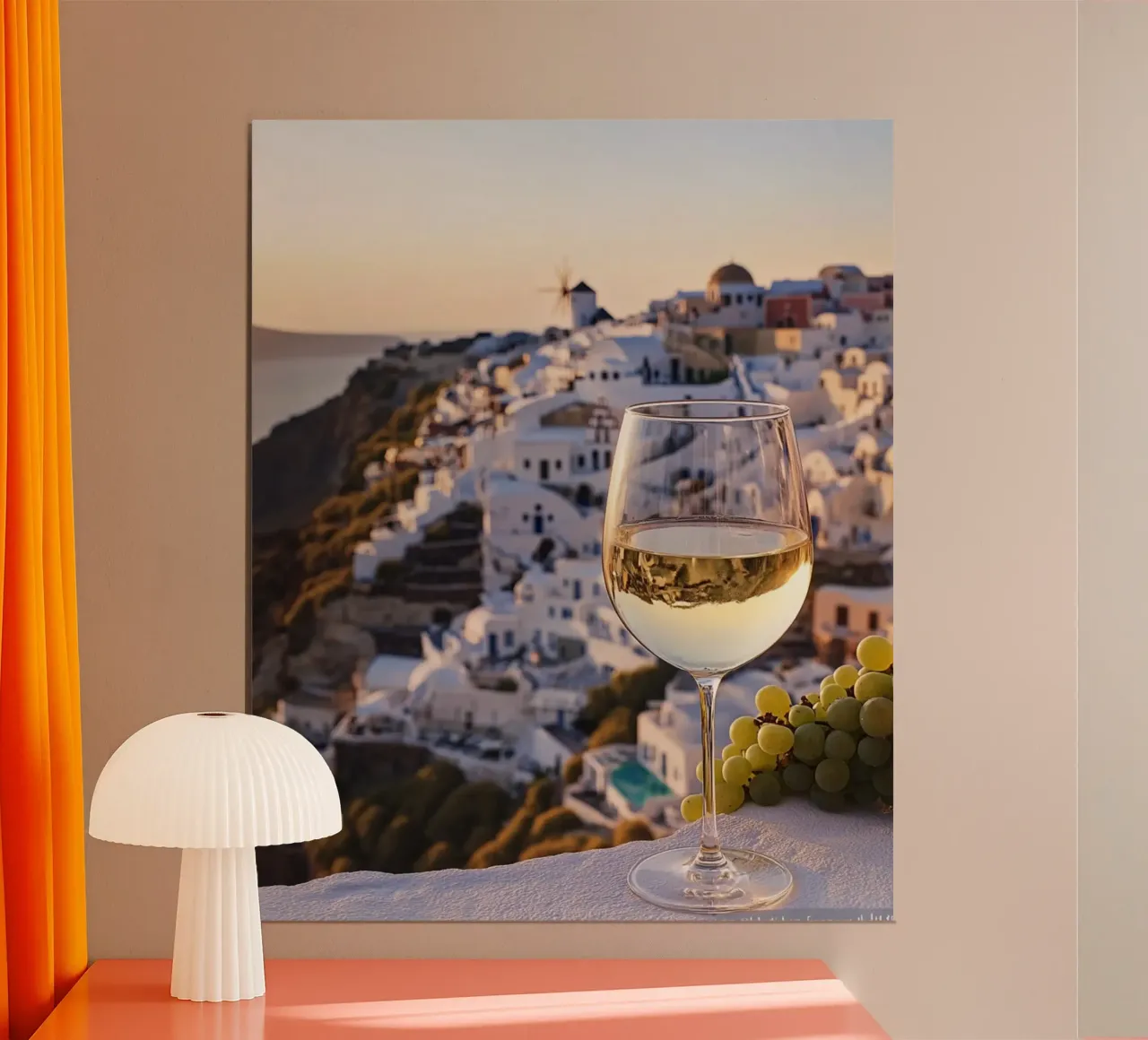Santorini-Vibes Hahnemühle von PhotoVibe Decor