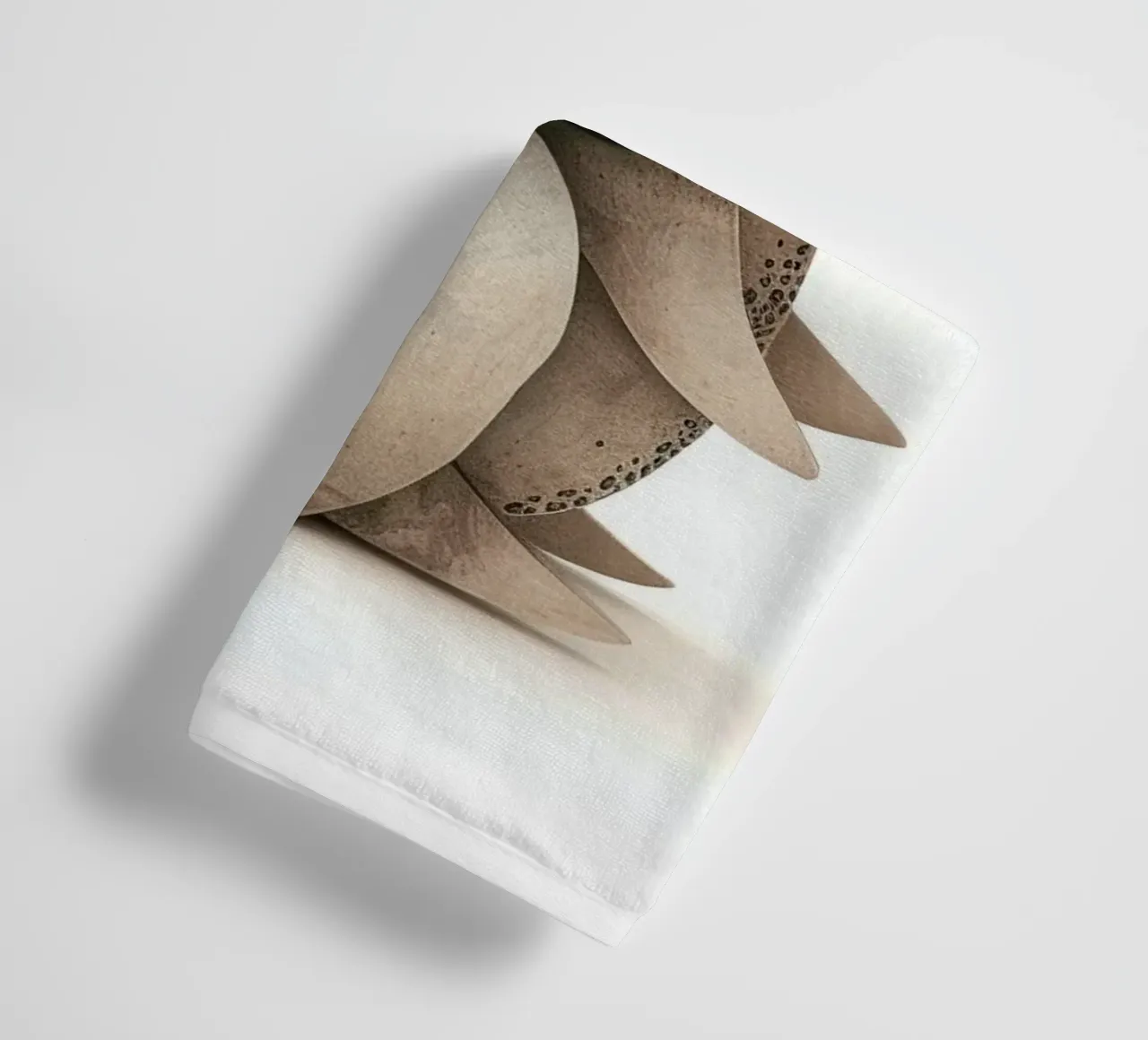 Ceramic Armadillo Figurine with Segmented Shell Pattern towel by DesignDoodle