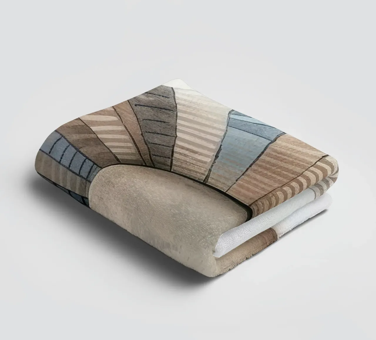 Ceramic Armadillo Figurine with Segmented Shell Pattern towel by DesignDoodle