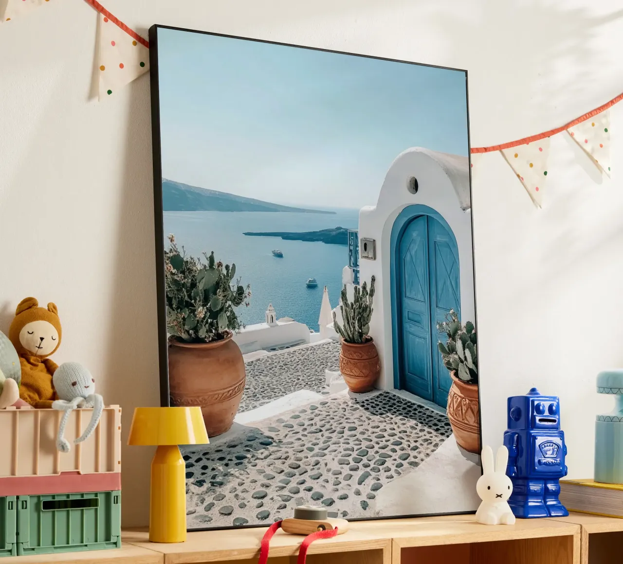 Vibrazioni di Santorini alluminio dibond da PhotoVibe Decor