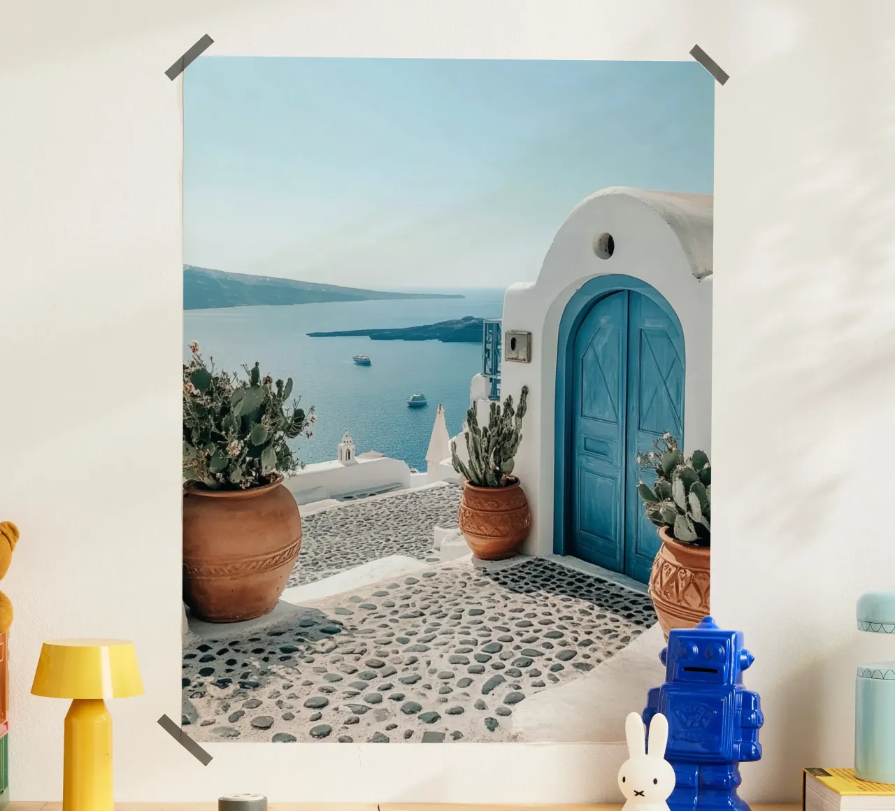 Santorini-Vibes Hahnemühle von PhotoVibe Decor