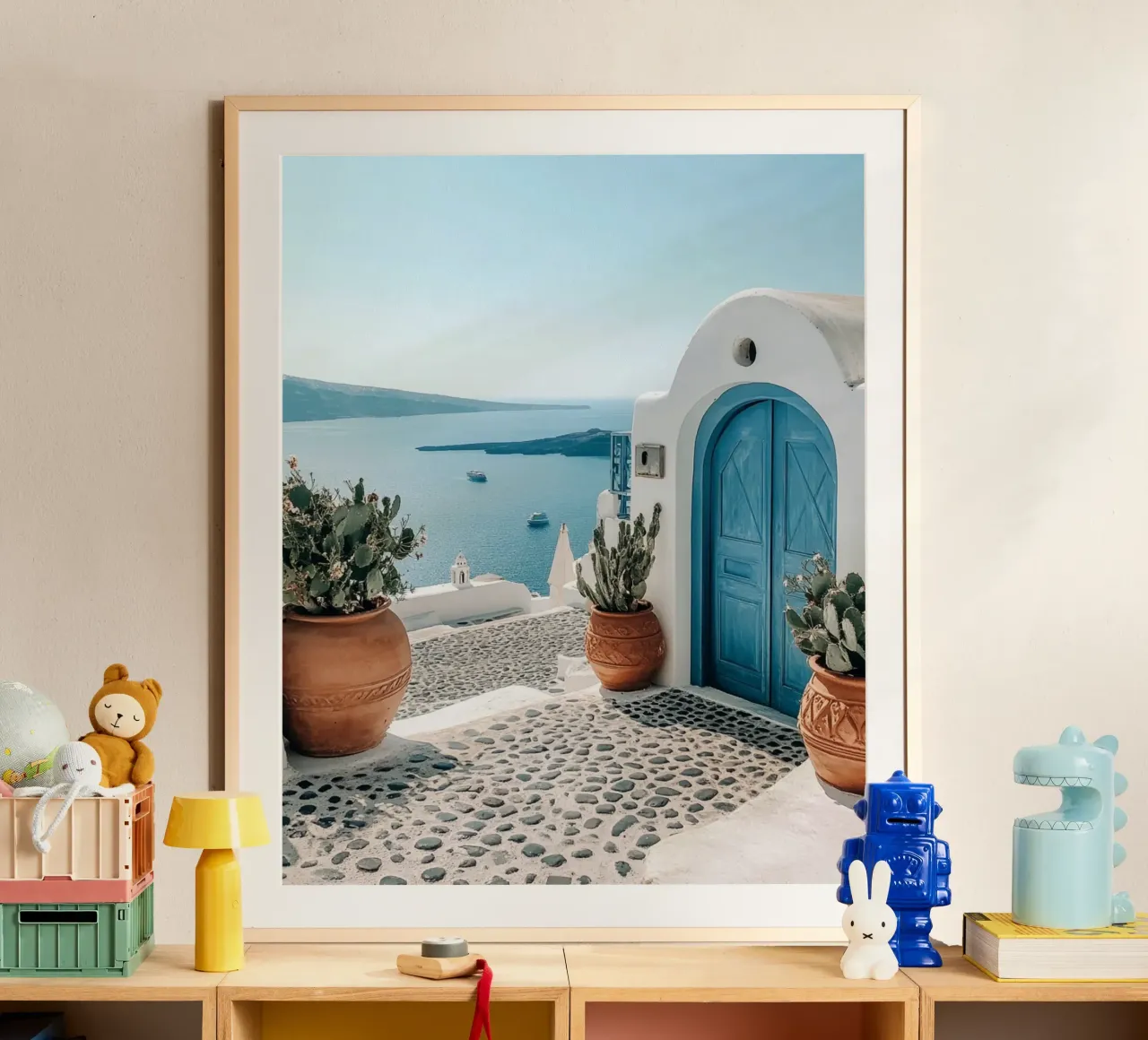 Santorini-Vibes Hahnemühle von PhotoVibe Decor