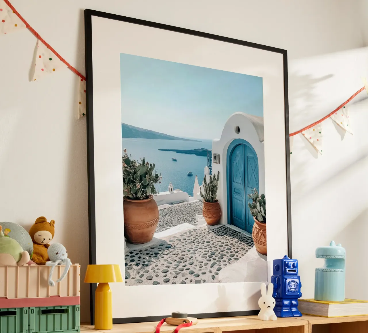 Santorini-Vibes Hahnemühle von PhotoVibe Decor