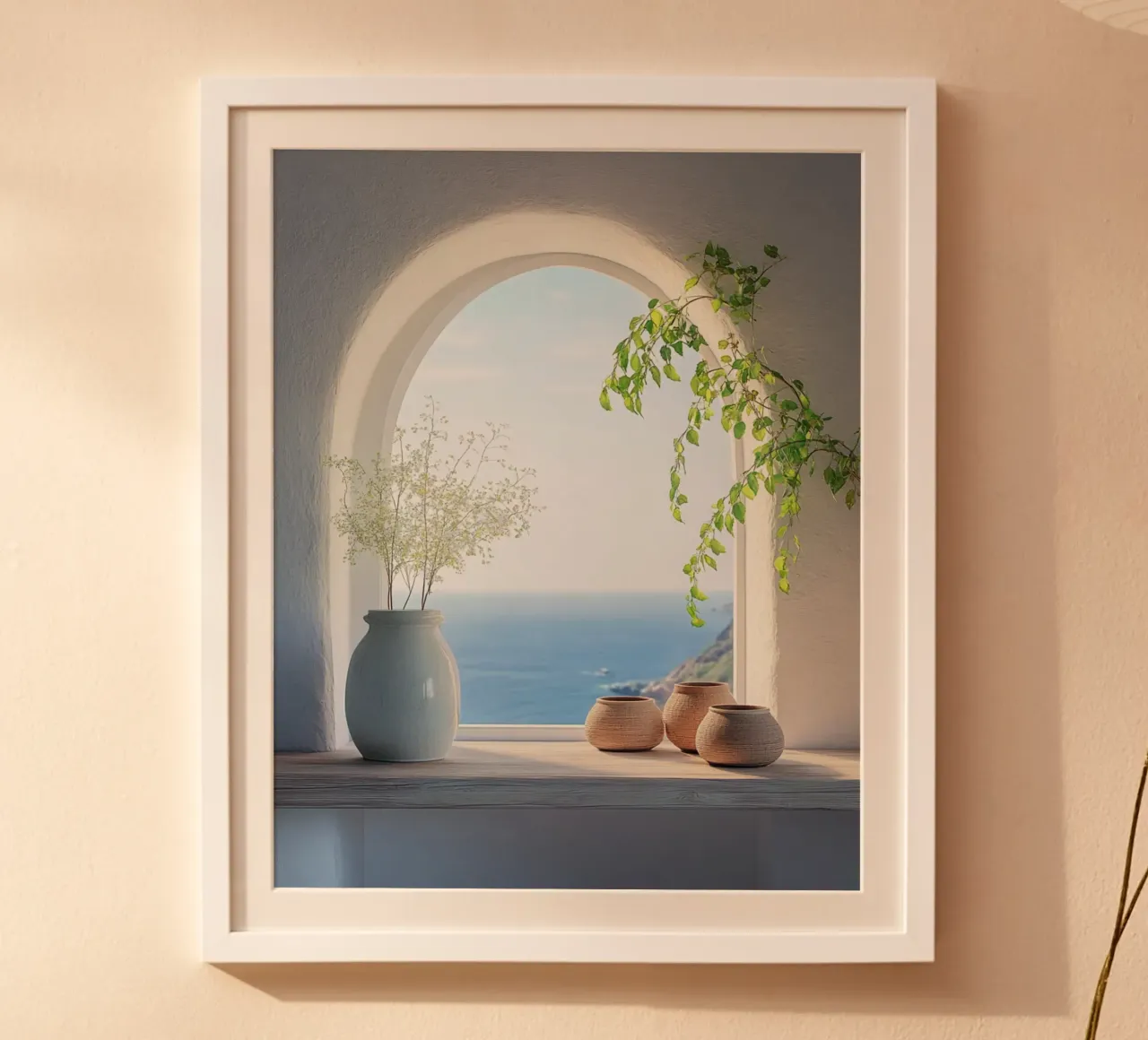 Santorini-Vibes Hahnemühle von PhotoVibe Decor