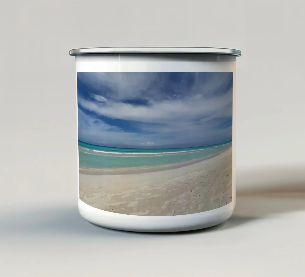 Spiaggia sull'Atlantico, motivo 1 tazza in smalto da ZAMART - Fotografie