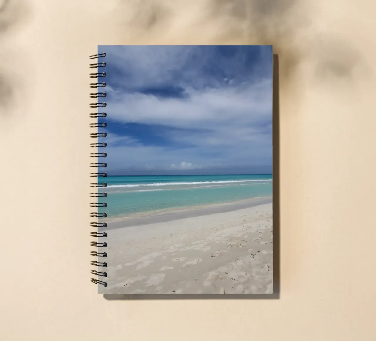 Beach on the Atlantic, motif 1 spiral notebook by ZAMART - Fotografie