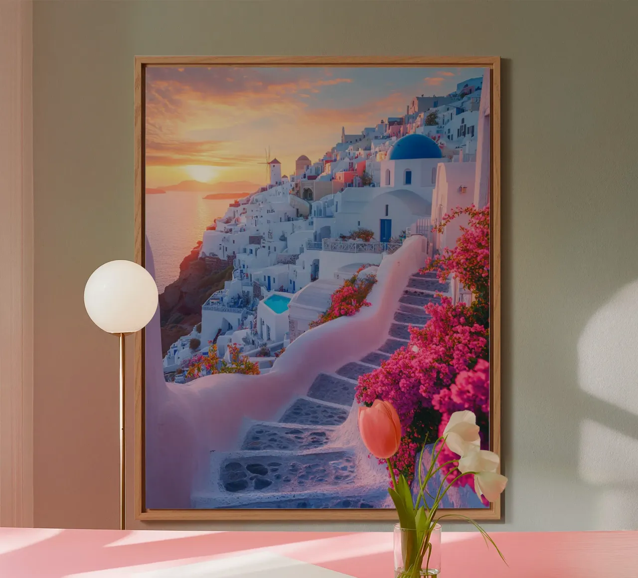 Vibrazioni di Santorini alluminio dibond da PhotoVibe Decor
