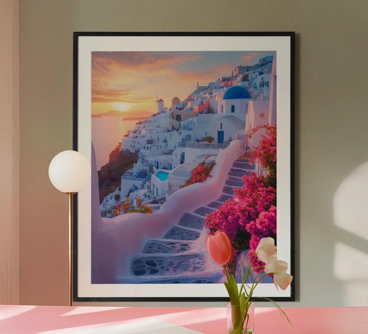 Santorini-Vibes Hahnemühle von PhotoVibe Decor
