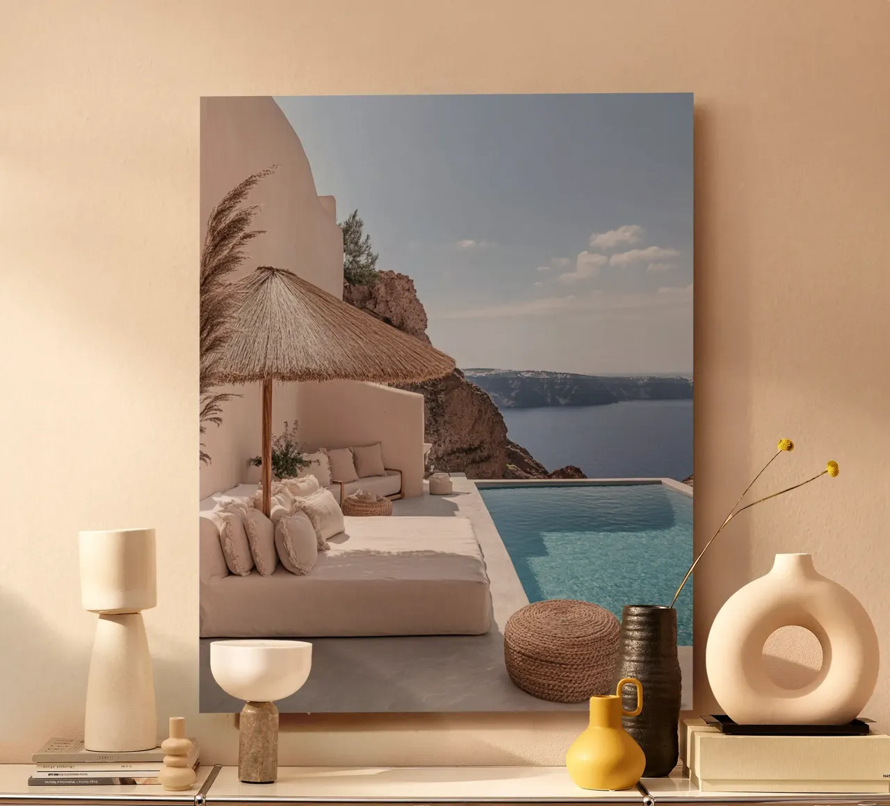 Vibrazioni di Santorini alluminio dibond da PhotoVibe Decor