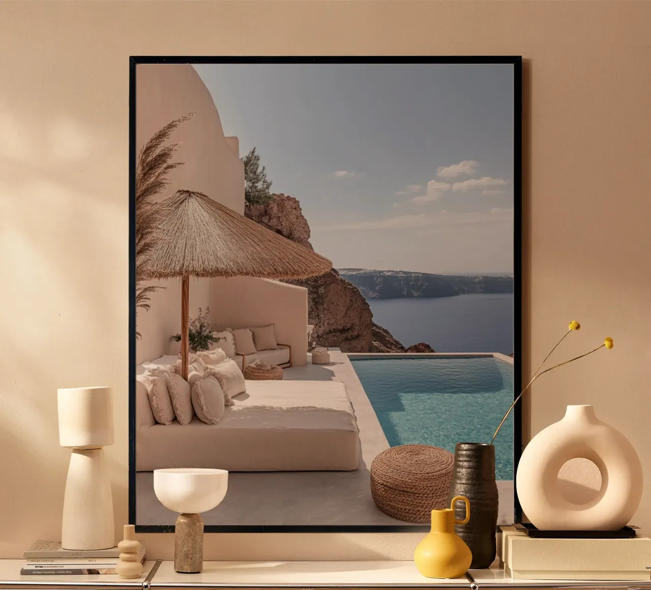 Santorini-Vibes Hahnemühle von PhotoVibe Decor