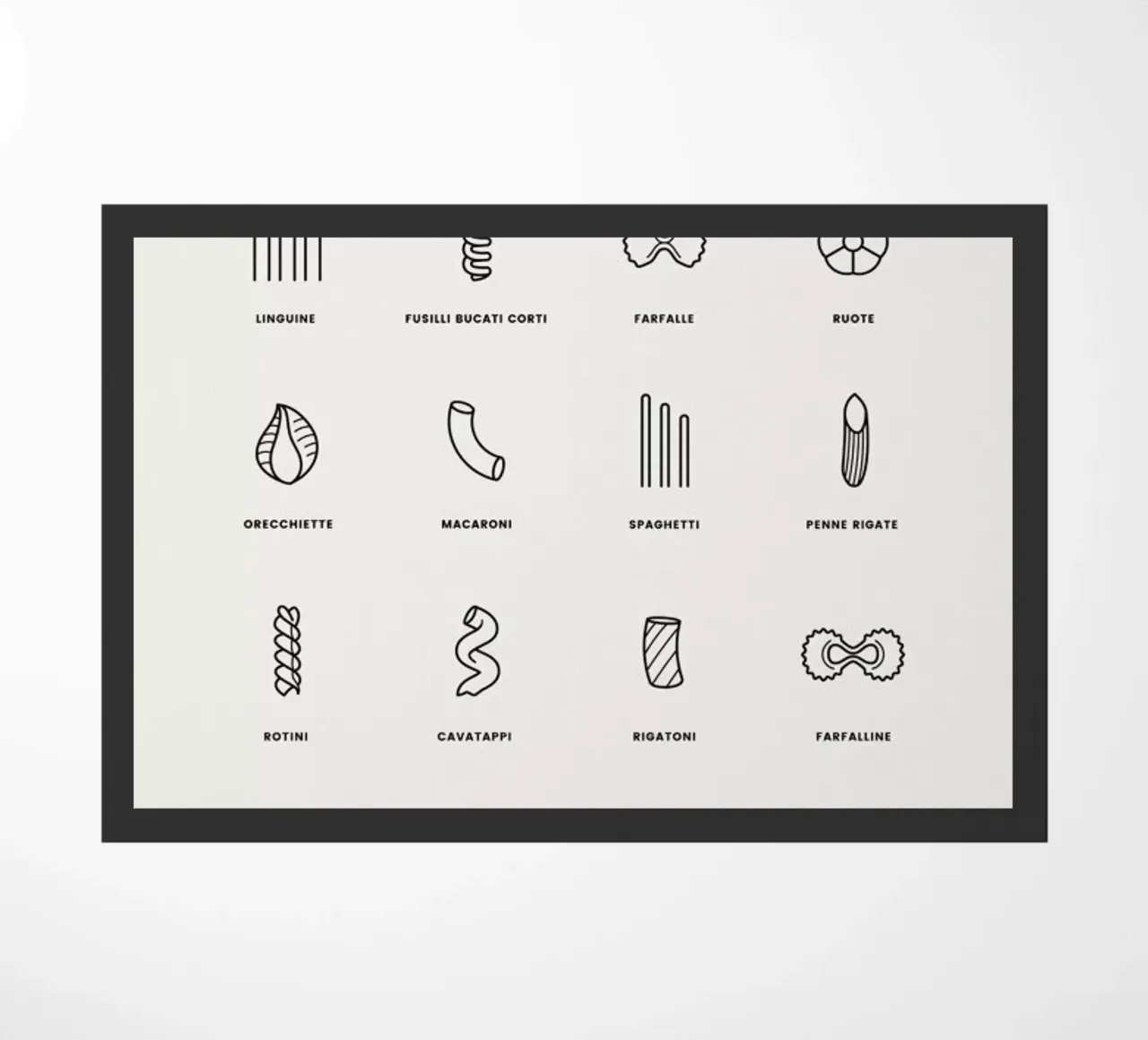 Pasta Chart 2 zerbino da daylight design studio