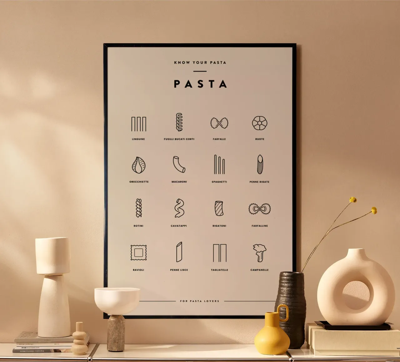 Pasta Chart 2 poster da daylight design studio
