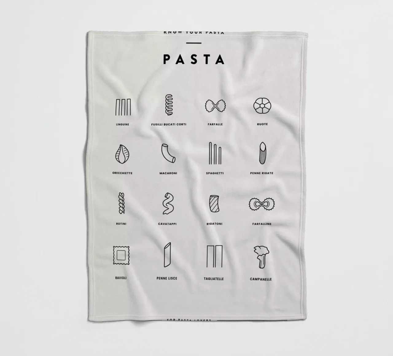 Pasta Chart 2 coperta in pile da daylight design studio