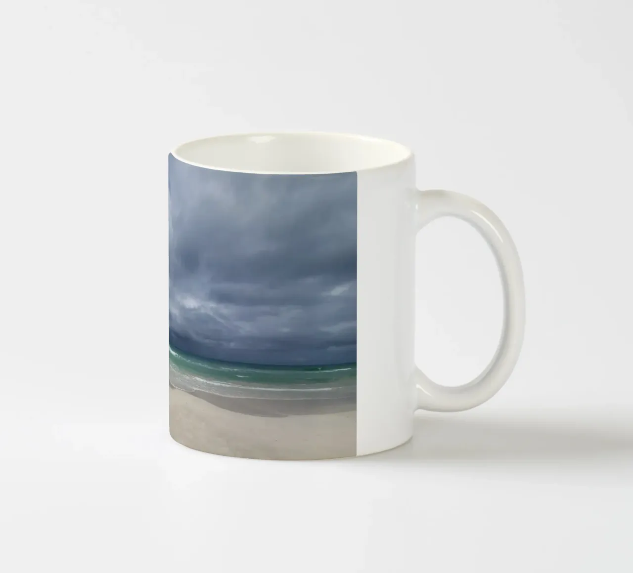 Beach on the Atlantic, motif 4 ceramic mug by ZAMART - Fotografie