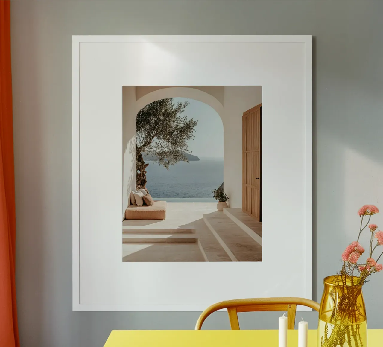 Santorini-Vibes Hahnemühle von PhotoVibe Decor