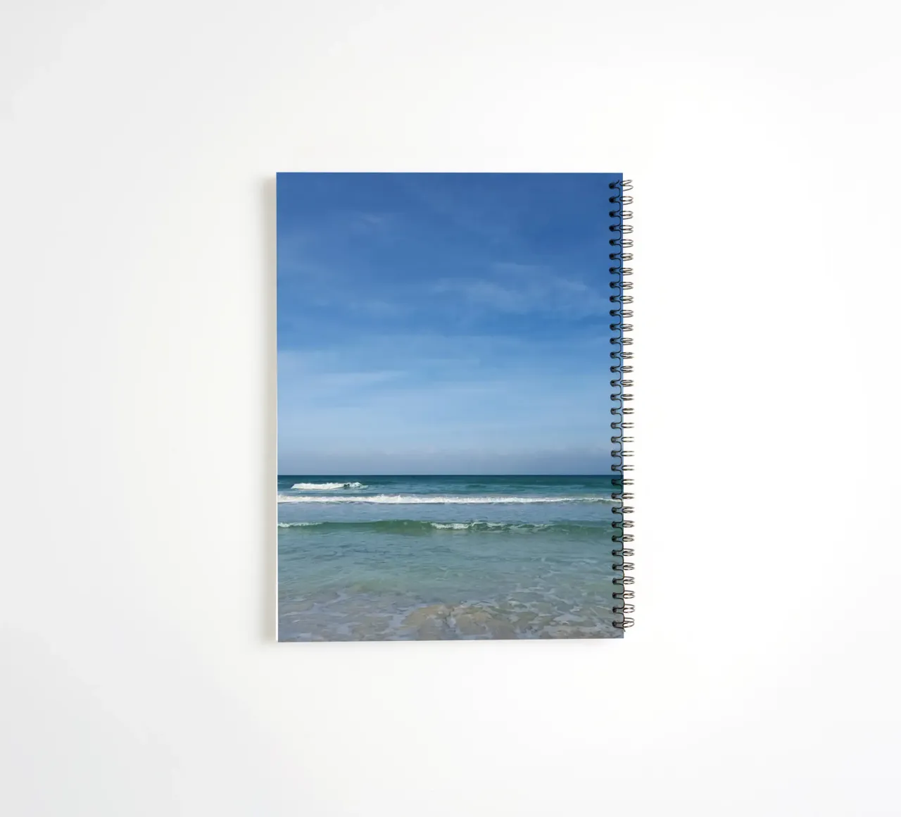 Beach on the Atlantic, motif 8 spiral notebook by ZAMART - Fotografie