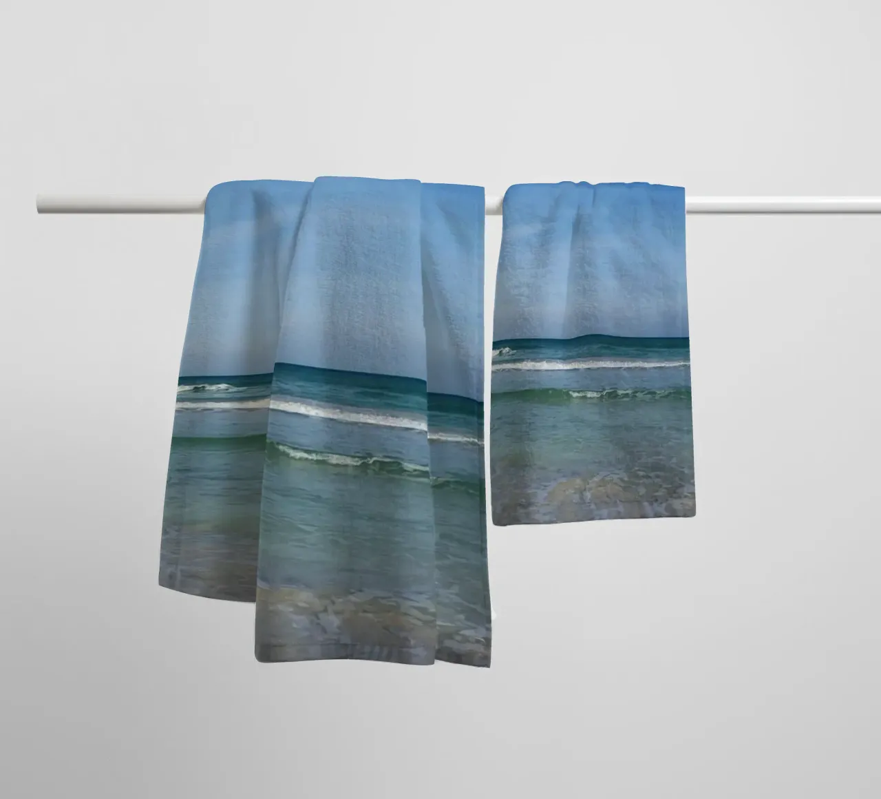 Beach on the Atlantic, motif 8 towel by ZAMART - Fotografie