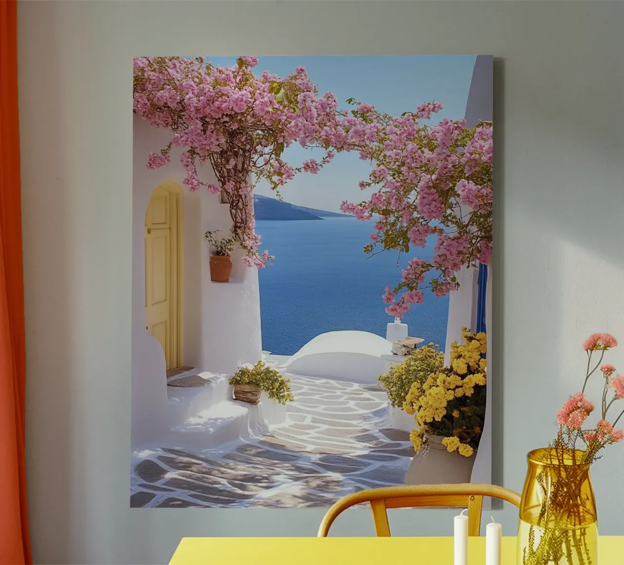 Santorini vibes canvas by PhotoVibe Decor