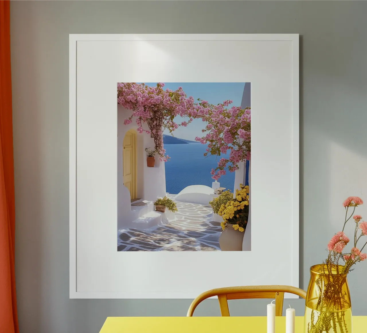 Vibrazioni di Santorini carta hahnemühle da PhotoVibe Decor